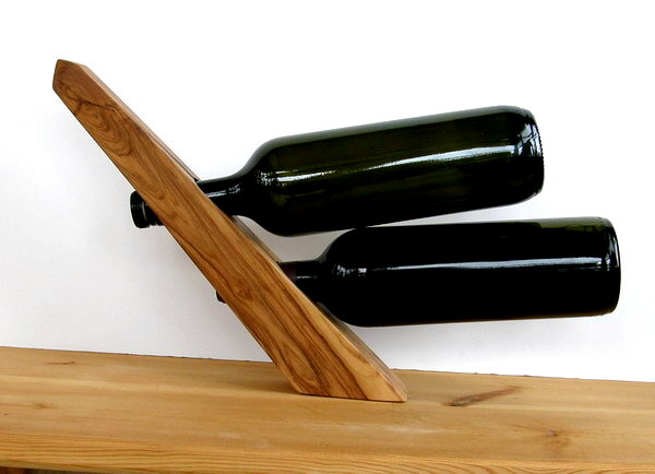 Holder for 2 wine bottles