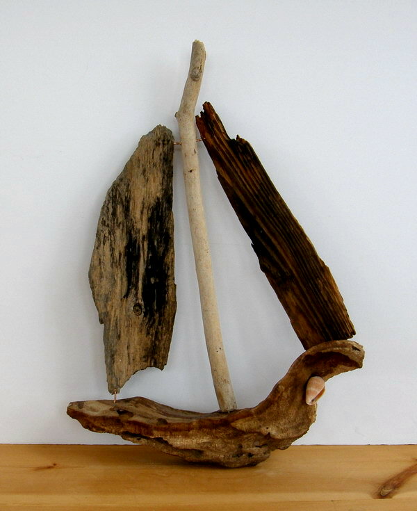 Driftwood Sailboat